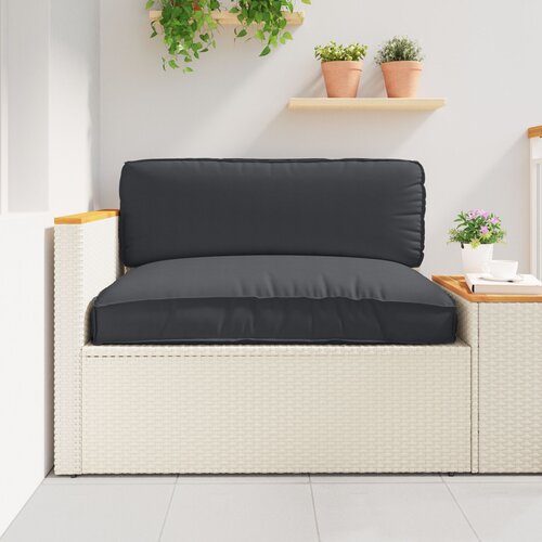 VidaXL blazina za palete za sedež Črna 120x80x12 cm Oxford Fabric Slike