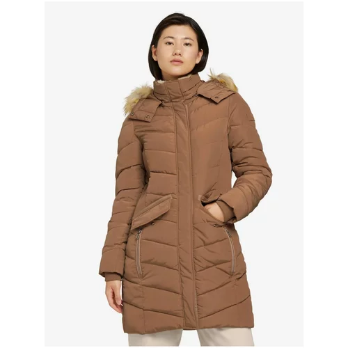 Tom Tailor Brown Women's Winter Quilted Coat - Women