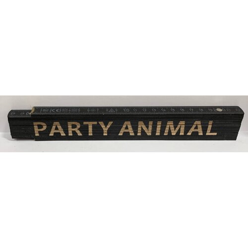 HEKA Zložljiv meter Heka (napis: Party animal, črne barve, 2 m) Cene