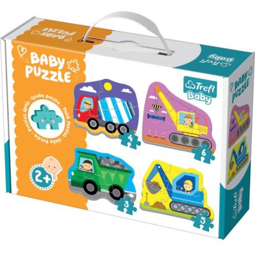 Trefl Baby puzzle Radna vozila 36072 Slike