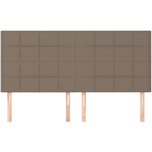  Uzglavlja 4 kom smeđesiva 80 x 5 x 78/88 cm od tkanine Slike