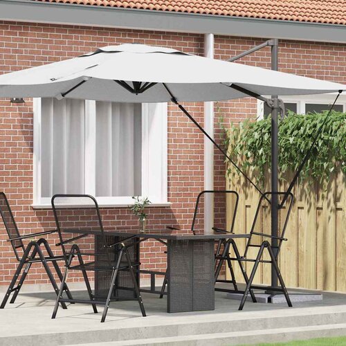 Roma Suncobran Bež 286 x 284 x 265 cm Aluminij i poliester Cijene