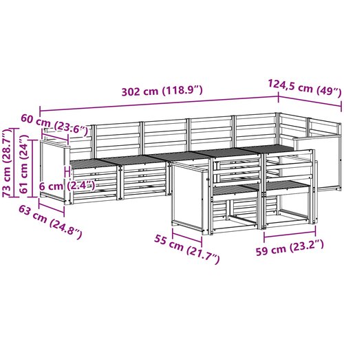  Set vanjskih sofa 7 kom. Slike
