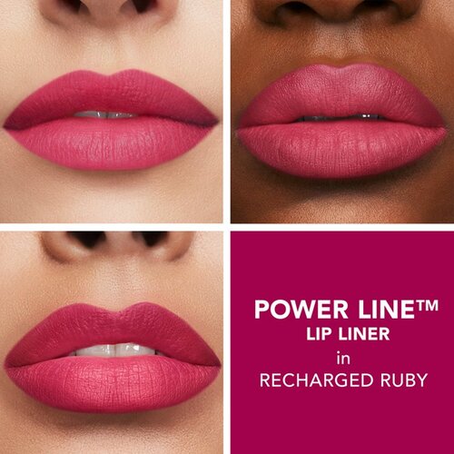 Buxom POWER LINE&amp;trade; PLUMPING LIP LINER kremasti svinčnik za ustnice z učinkom povečanja odtenek Recharged Ruby 0,3 g Slike