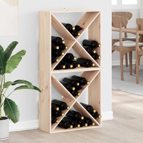  Stalak za vino 2 pcs Prirodna 62 x 25 x 62 cm Cijene