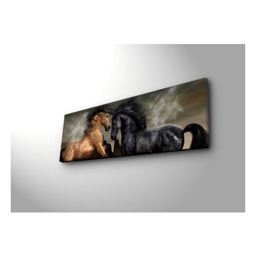 Wallity Slika na platnu sa LED osvetljenjem 30x90cm Slike