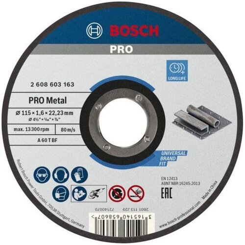 Bosch Rezna ploča metal PRO 115x1.6mm A60T BF ravna Cene