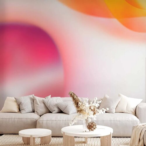  Foto tapeta - Abstraction - Pink Planet Closest to the Sun on a Light Sky Background 350x256 Cene