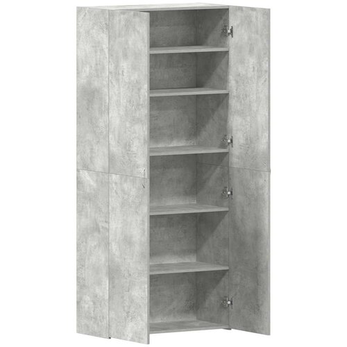  Ormar za cipele Siva 80 x 35.5 x 180 cm Konstruirano drvo Slike