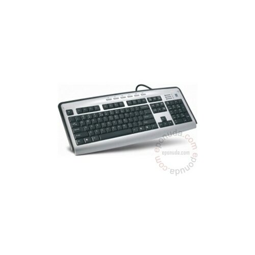 A4Tech KL-23MU X-Slim PS/2 US silver/black tastatura Slike