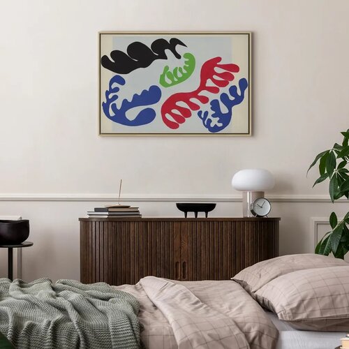  Slika - Henri Matisse &amp;ndash; Lagoon III (from Jazz) 60x40 U prirodnom drvenom okviru Slike