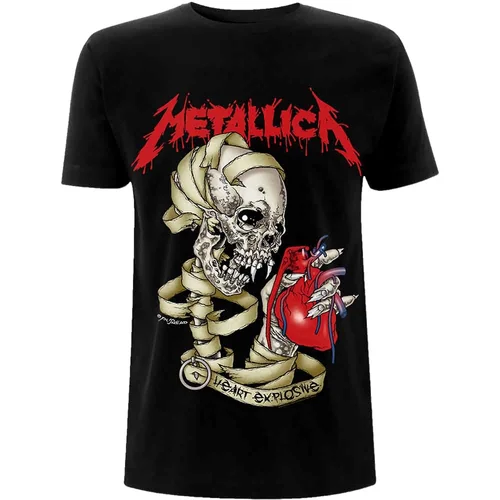 Metallica Majica Heart Explosive Unisex Black XL