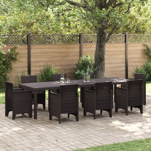 vidaXL Zunanja miza Rjava 300x100x73 cm Poli ratan, Zunanja miza Rjava 150x100x73 cm Poli ratan Cene