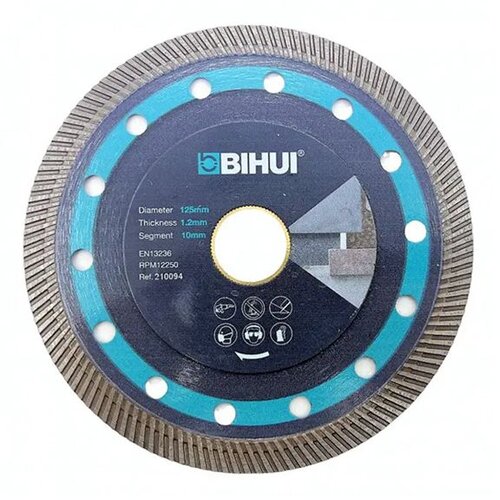 Bihui Dijamantna rezna ploča (Promjer: 125 mm, Provrt: 22,23 mm) Cijene