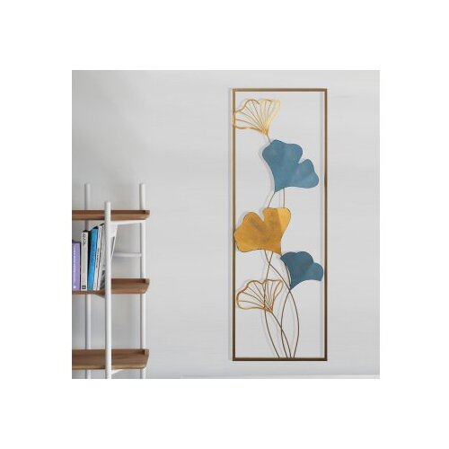 Wallxpert Zidna dekoracija 32x5x90cm, Zlatne boje Slike