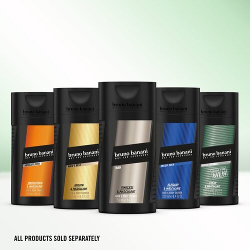 Bruno Banani Made For Men Hair &amp;amp; Body parfumiran gel za prhanje za telo in lase 250 ml za mo&amp;scaron;ke Slike