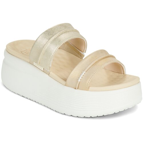 Hey Dude Austin Slide Classic Champagne Metallic Gold Slike