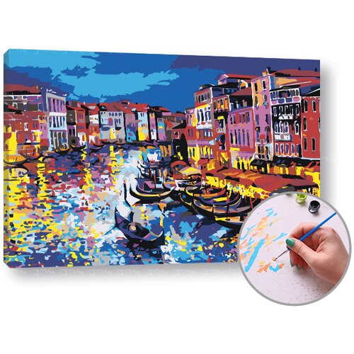  Slikanje po brojevima GONDOLE - Level Profi 60x40 cm | bez okvira Cijene