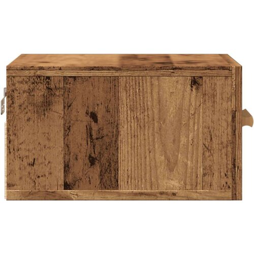 vidaXL Zidni noćni ormarić boja staro drvo 35 x 35 x 20 cm Cijene