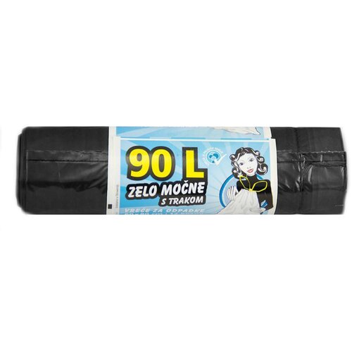 PISKAR Vrečke za odpadke s trakom Piskar (90 l, 12 kos) Slike