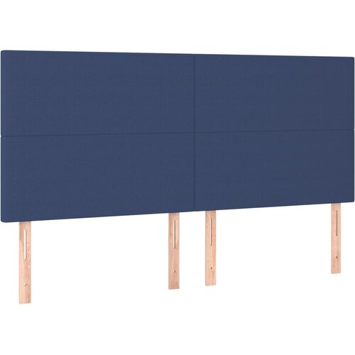  Uzglavlje plavo 180x5x118/128 cm tkanina Slike