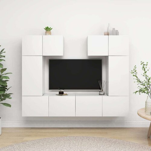  6-dijelni set TV ormarića bijeli od iverice Cijene