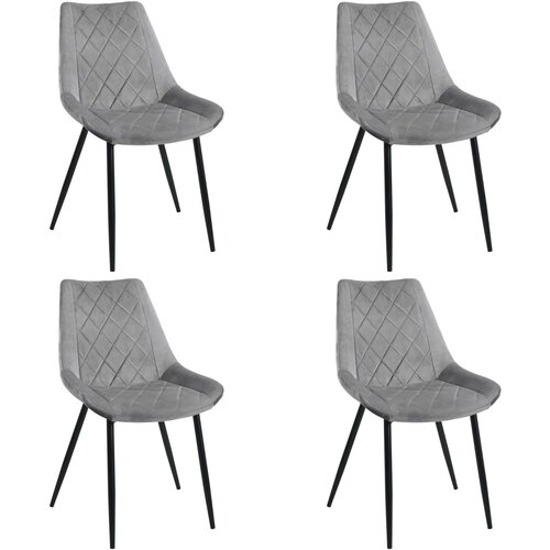 AKORD 4x STOL SJ.0488 SIVA, (21703327) Slike