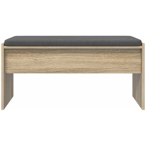  Klupa za hodnik s jastukom Sonoma hrast 83 x 38 x 40 cm Slike