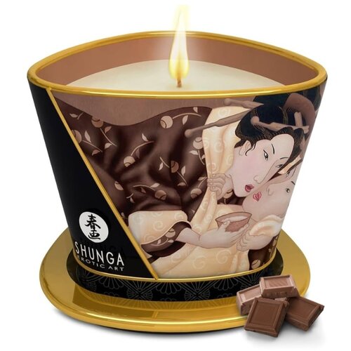 Shunga Masažna sveča - Chocolate, 170 ml Slike