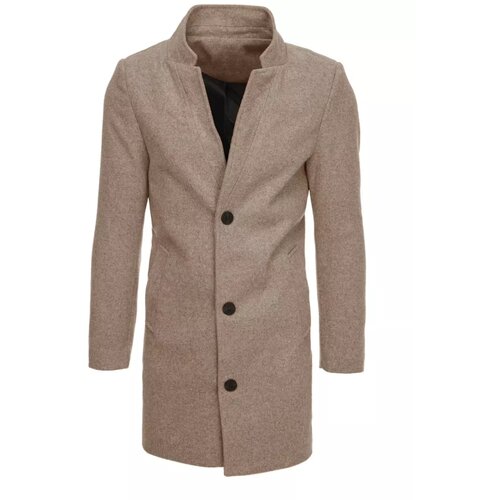 DStreet Men&amp;#039;s single-breasted brown coat CX0442 Slike