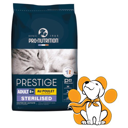 Pro Nutrition Prestige 8+ Cat Sterilised 2kg, Hrana Za Starije Sterilisane Mačke Slike
