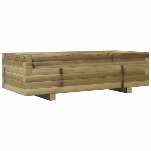 Maison Chic Vrtno cvetlično korito - Cvetlični Lonec 90x40x26,5 cm impregnirana borovina, (21788989) Slike