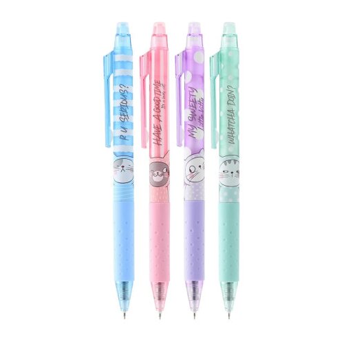 M&amp;amp;G Olovka Gel sa gumicom ST TIP 0.5mm Crystal Blue J2675 Slike