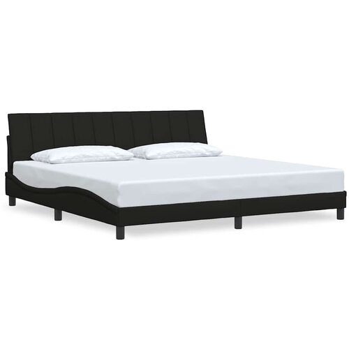 vidaXL Posteljni okvir brez vzmetnice črn 200x200 cm blago, (21670773) Cene