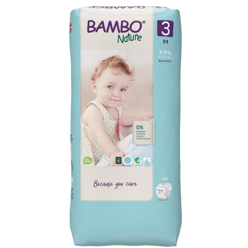 Bambo Nature plenice Midi 3, 4-8 kg, duo pack, 52 kos 1000019263 Slike