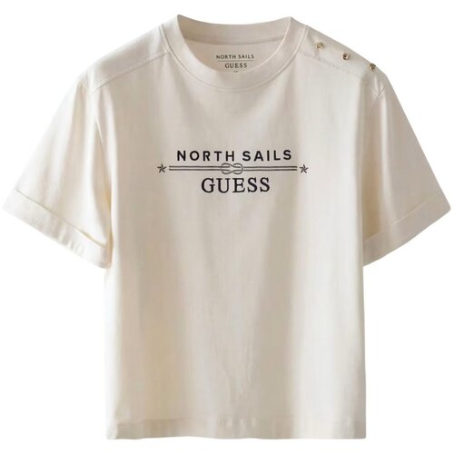 Guess Majice s kratkimi rokavi XNS LOGO TEE W6GI03 K2657 Bela Slike