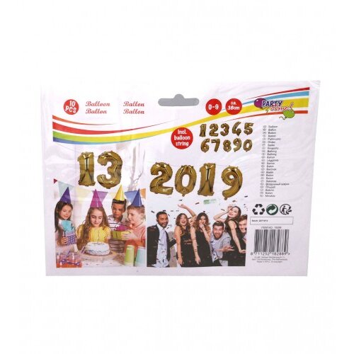 Master Baloni brojevi 0-9 10 kom Party time 2889 Slike