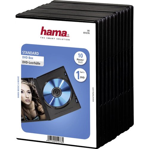 Hama 1x10 DVD-Jewel Case black 51276 Slike