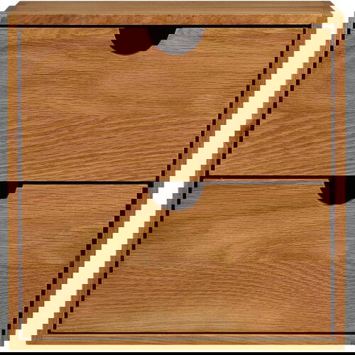 House Nordic Polica s više razina od punog hrasta u prirodnoj boji 18 cm Townsville – Cijene