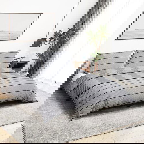 vidaXL Posteljnina siva 200x200 cm bombaž Cene