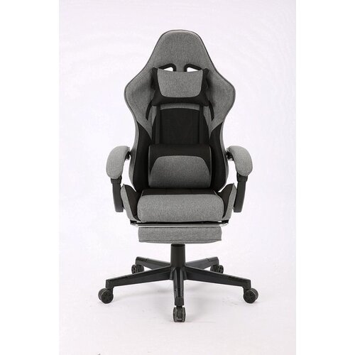 Eplaygame Gejmerska stolica HC-4095 FABRIC BDG tamno siva crna Cene