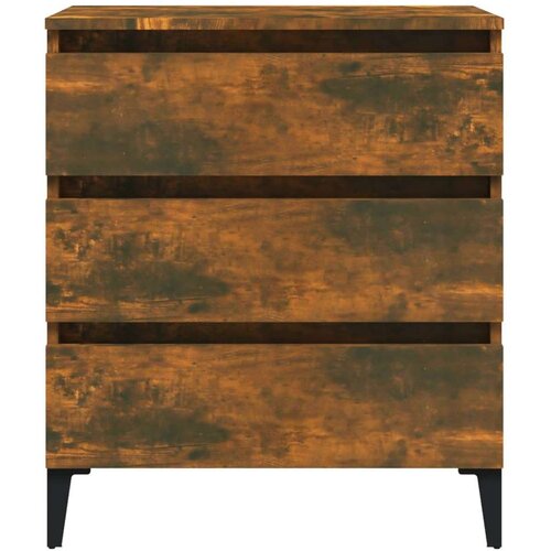  Komoda boja dimljenog hrasta 60 x 35 x 69 cm konstruirano drvo Slike