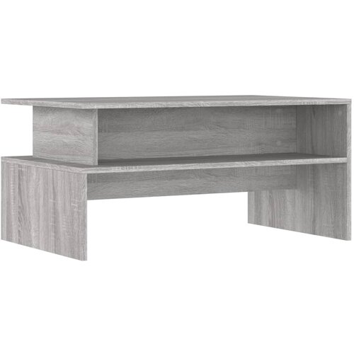 Maison Chic Klubska mizica - kavna mizica - Nizka mizica siva sonoma 90x55x42,5 cm inženirski les, (21752455) Slike