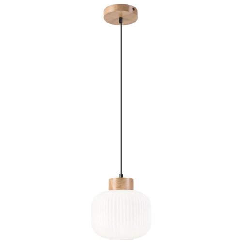 Viseći luster na sajli HARMONY 1xE27/15W/230V prečnik 20 cm bela/hrast Slike