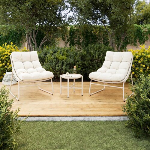 Bessagi Garden Set Za Balkon Elia, 3-Delno, Krem Slike