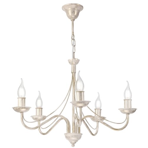  Luster na lancu ANTON 5xE14/60W/230V bela patina Slike