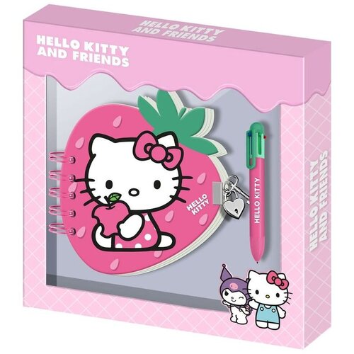 Hello Kitty Dnevnik u obliku jagode s bravicom Slike