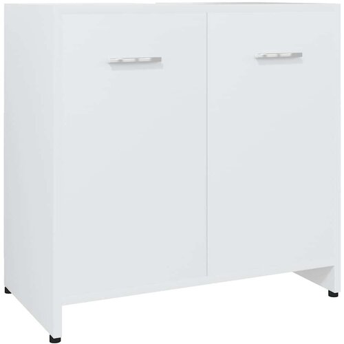 VidaXL Kupaonski ormarić bijeli 60 x 33 x 61 cm od iverice Slike