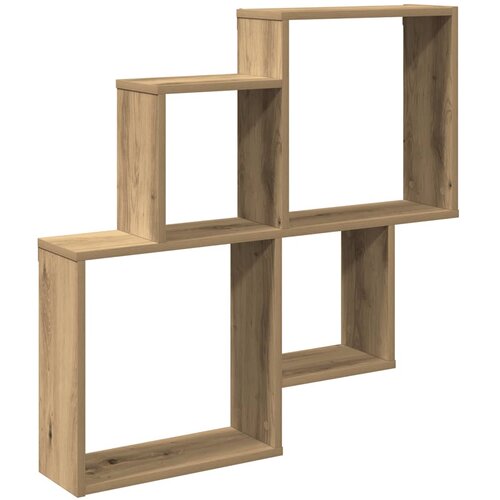 Maison Chic Stenska polica - Viseča Polica artisan hrast 80x15x78,5 cm inž. les, (21794083) Cene