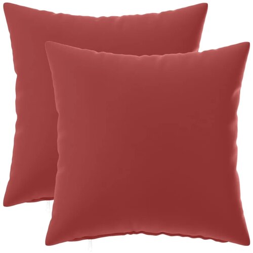  Jastuk s jastukom HEERLEN 2 kom. Vinska crvena Poliester - boja crnog vina 30 x 30 cm 2 Slike